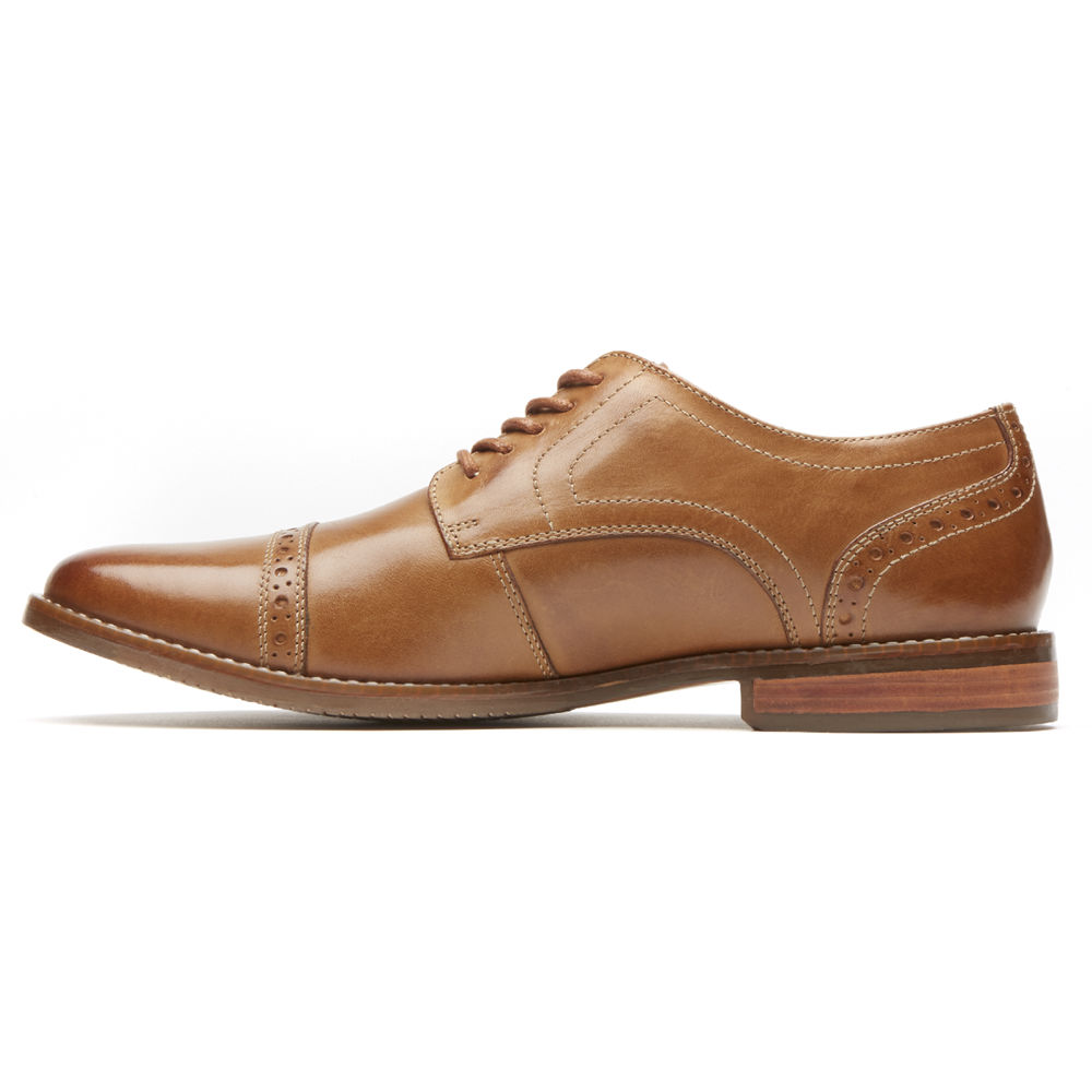 Rockport Oxfords For Mens Brown - Style Purpose Cap Toe - UH7481093